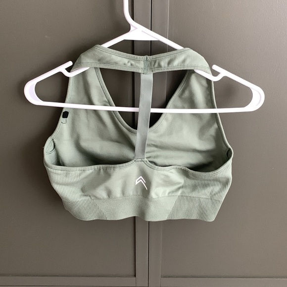 Oner Active Classic Seamless 2.0 V-Neck Bra Sage Marl XL - Picture 4 of 4